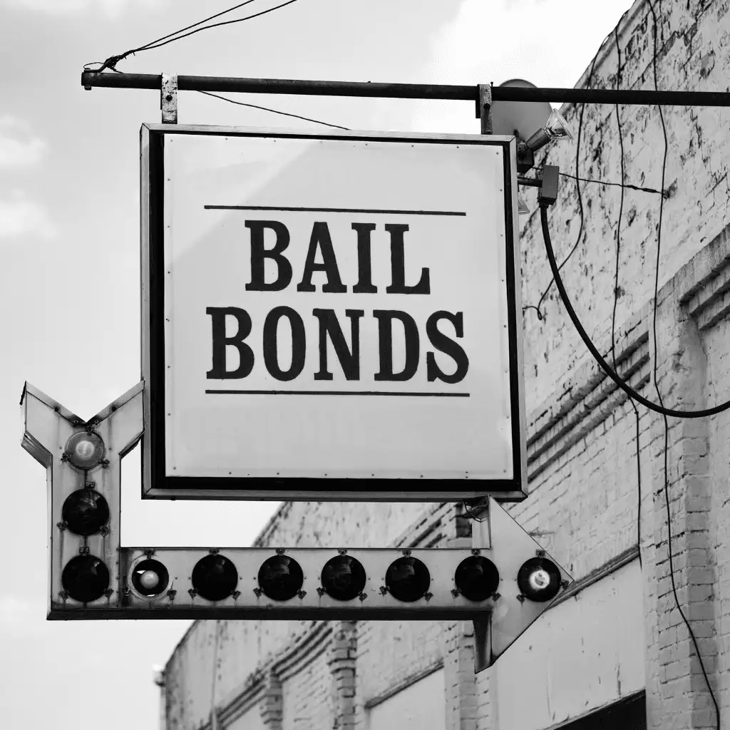 Sign for a bail bonds company, representing Allstate Bail Bonds' services available 24/7 across all 88 counties in Ohio.