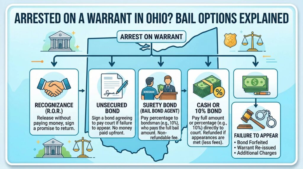 Arrested on a Warrant in Ohio Bail Options Explained