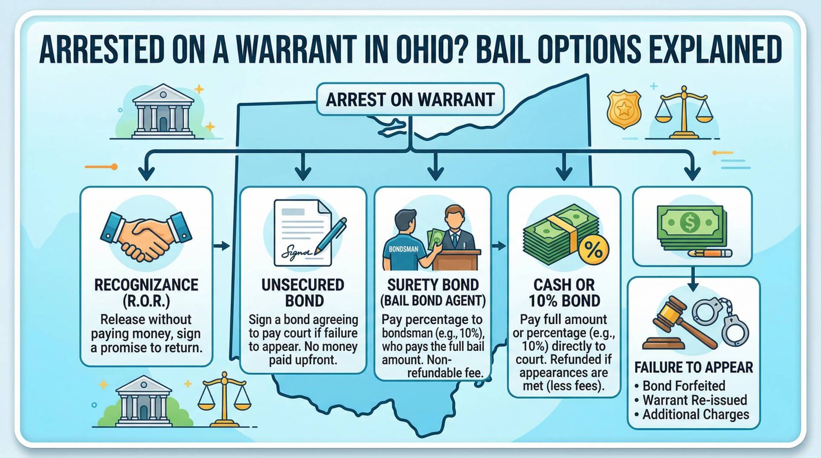 Arrested on a Warrant in Ohio? Bail Options Explained - Allstate Bail Bonds