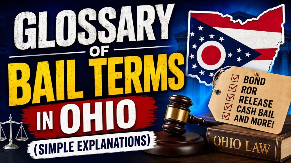 Glossary of Bail Terms in Ohio Simple Explanations